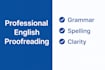 proofread and correct your english text professionally