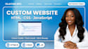 build custom website development as full stack web developer, frontend developer