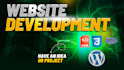 develop a professional simple static website with backend