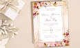 design a floral wedding party invitation card