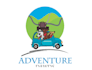 design high quality adventure dawgs logo