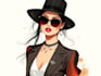 draw a digital fashion illustration