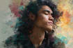 paint digital and watercolor portraits