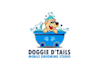 design high definition dog grooming studio logo