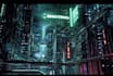 do cyberpunk scifi futuristic city