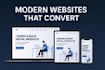 design a modern landing page for your business