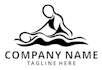 design modern unique massage therapy logo
