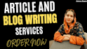 be web content ai writer copy writer and do SEO article blog writing
