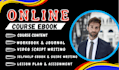 create online course content ebook self help video script workbook journal