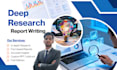 research any topic and provide detailed report with sources