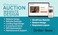 auction website bidding website multivendor website car auction website design