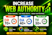 increase ahrefs domain rating DR moz da tf using  SEO backlinks