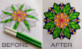 create mandala coloring videos for your social media