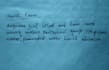 beautiful hand write noot and letter