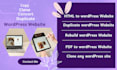 rebuild, duplicate or convert HTML site into a new responsive wordpress site