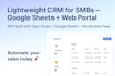 create a custom CRM in google sheets