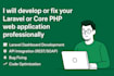 build a laravel API with database design and documentation