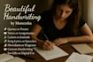 handwrite notes and letters