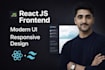 build responsive react js frontend with tailwind CSS