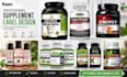 design supplement labels packaging