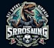 design unique t shirt dinosaur mascot logo