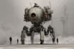do an robot model, sci fi mech, industrial robot art