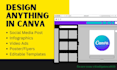 design anything using canva pro