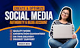 create and setup your profiles on social media, and authority website