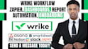 do wrike workflow dashboard automation zapier reports slack template integration