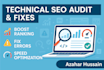 perform a complete technical SEO audit and fix website issues