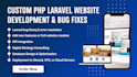 design and develop PHP laravel website and fix php laravel bug