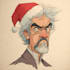 draw christmas cartoon caricature