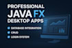 create modern javafx desktop applications with database integration