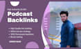 provide high authority podcast backlinks from apple amazon spotify