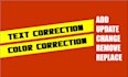 remove, replace, add text on your image or logo