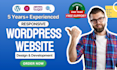 create wordpress website, rebuild website, business website