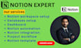 do customised notion template dashboard website notion consultant expert