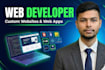 build website, website development, full stack developer, front end developer