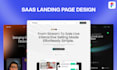 do modern saas landing page web design