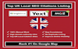 do top UK local SEO citations from brightlocal yext and moz