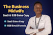 write high converting saas sales copy or b2b email sequences