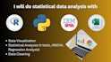 do data analysis with spss, r, python, sql, and excel