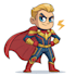 make premium superhero caricature character