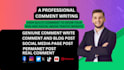 write blog post comments and provide quality comment writing to boost your blog