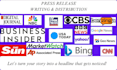 write press release distribute press release and press release distribution