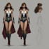 drawing custom superhero character in action