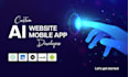 do ai website development, ai mobile app, ai saas app, ai software development