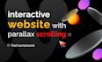 design stunning interactive website with parallax scrolling