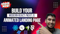 build an interactive nextjs landing page with animations
