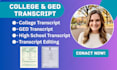 design or edit high school transcript, college transcript